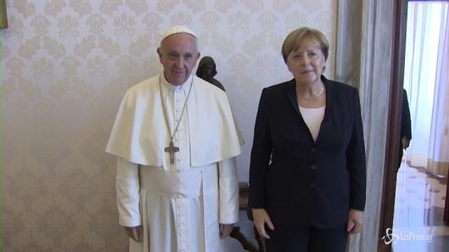 Angela Merkel in udienza dal Papa