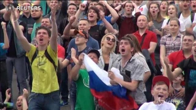 Confederations Cup, a San Pietroburgo la gioia dei tifosi russi
