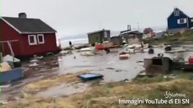 Tsunami in Groenlandia: case distrutte e dispersi