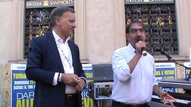 Monza, Maroni e La Russa al comizio di fine campagna elettorale