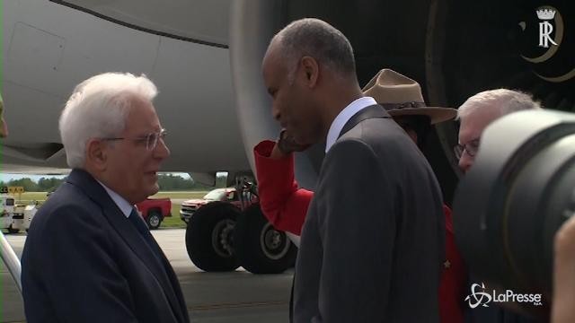 L’arrivo di Sergio Mattarella a Ottawa