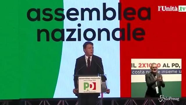 VIDEO Pd, Renzi proclamato segretario