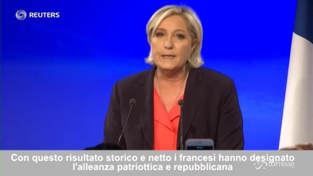 VIDEO Le Pen: “Scelta continuità, la battaglia inizia stasera”