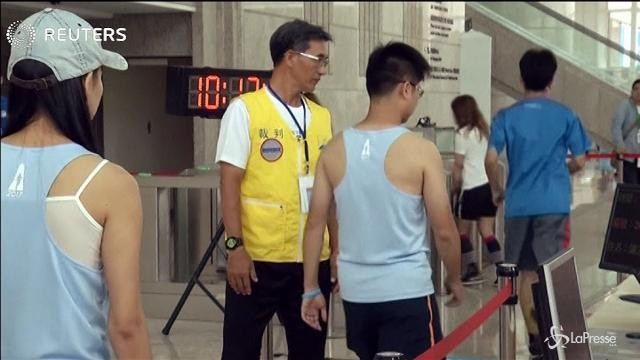 Un australiano vince la “Vertical Run” in Taiwan
