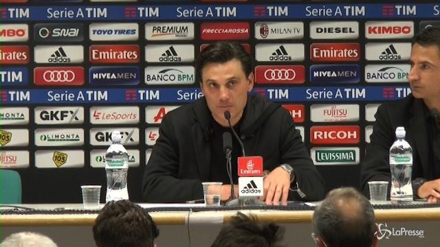 VIDEO Milan, Montella: “La Roma ci è stata superiore”