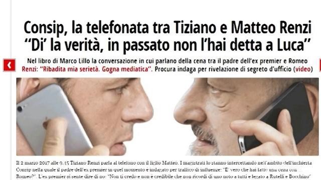 VIDEO Consip, Renzi al padre: Non dire bugie
