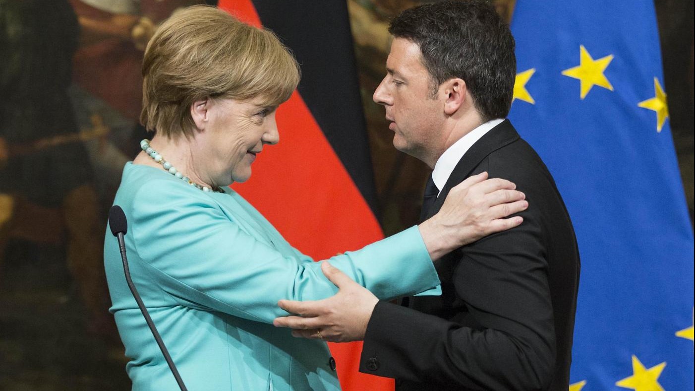 Migranti, Renzi e Merkel uniti su Austria ma divisi da eurobond