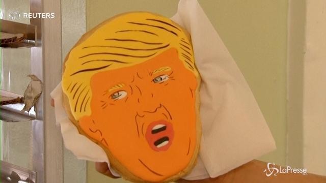 New York, ecco i biscotti con la faccia di Trump