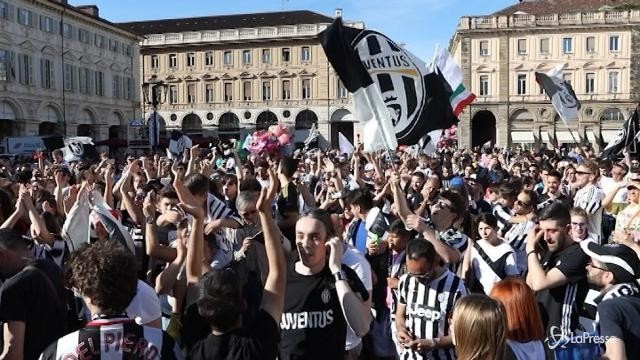 La festa bianconera per il sesto scudetto