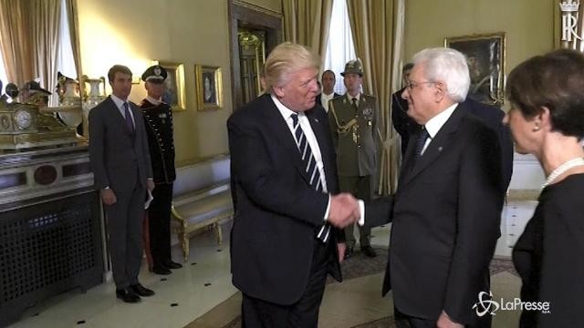 Trump incontra Mattarella