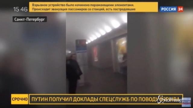 VIDEO Russia, bomba nella metro a San Pietroburgo