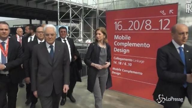 Mattarella a Milano inaugura il Salone del Mobile