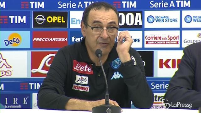 VIDEO Sarri: “Siamo stati bravi ad avere pazienza, nel primo tempo ci è mancato un po’ di veleno”