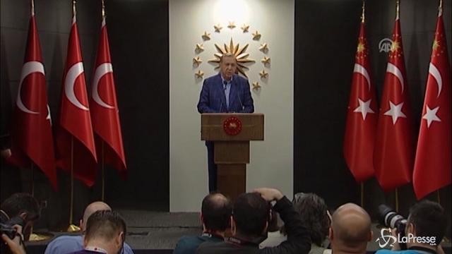 VIDEO Erdogan: Voto storico, gli alleati lo rispettino