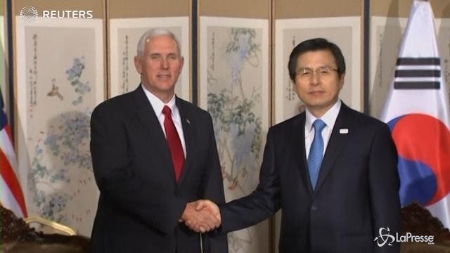 Corea del Sud, Pence incontra il presidente Hwang Kyo-ahn
