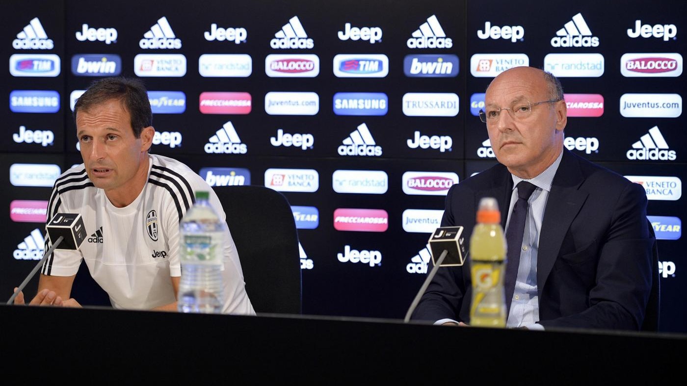 Juve, Marotta: Continuiamo con Allegri. Cavani? Interessante