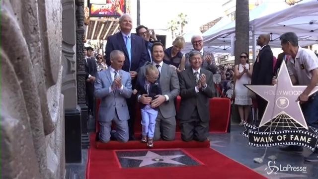 L’attore Chris Pratt riceve la sua stella sulla Hollywood Walk of Fame
