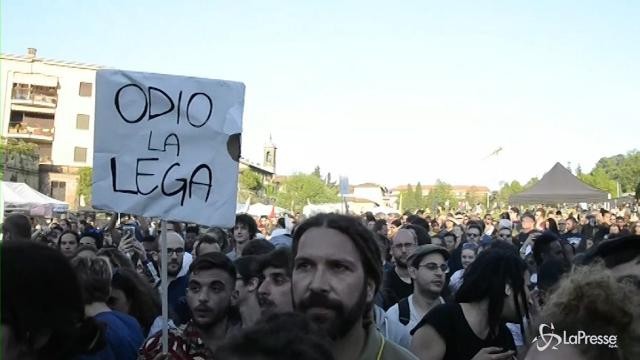 VIDEO Pontida, sul pratone della Lega il raduno antirazzista