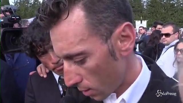 VIDEO Funerali Scarponi, Nibali: “Difficile dire un semplice ricordo”