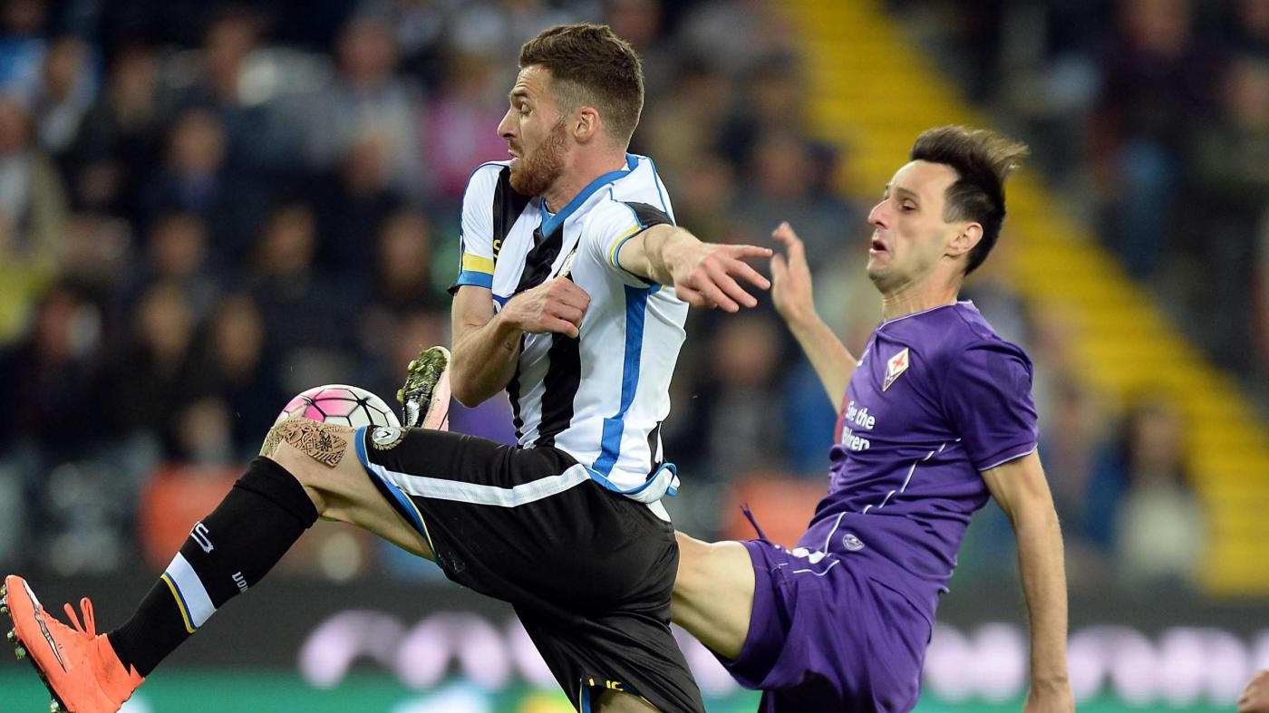 Serie A: Udinese stende Fiorentina e blinda salvezza, 2-1