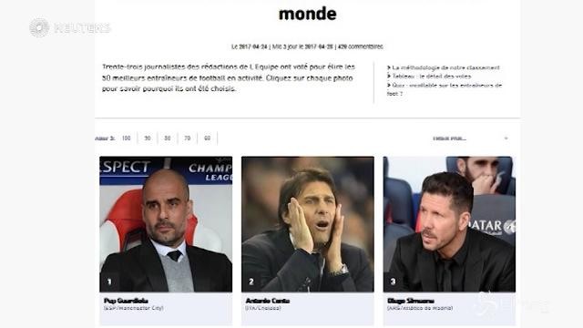 VIDEO Conte, Allegri e Ancelotti fra i migliori allenatori del mondo