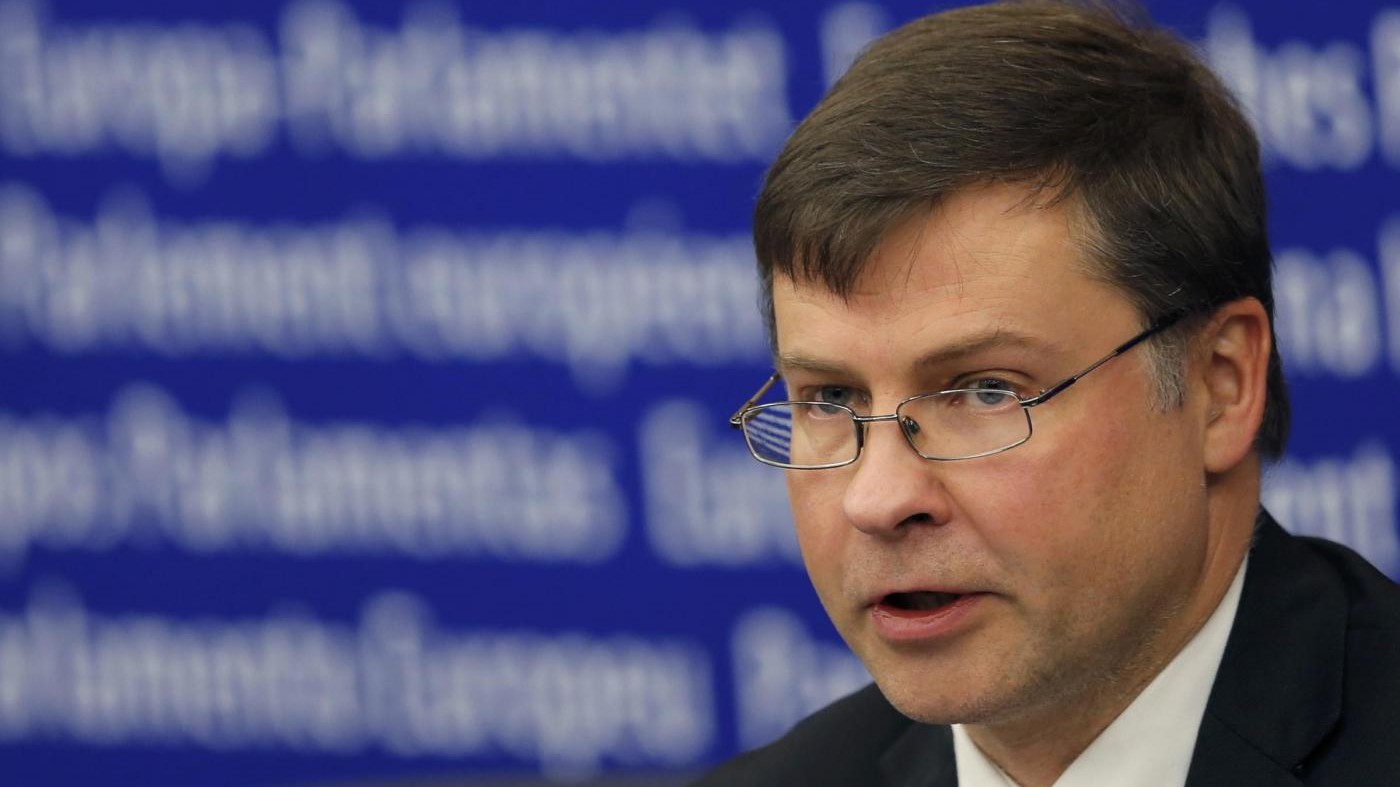 Ue, Dombrovskis: Italia rischia procedura se riforme non ambiziose