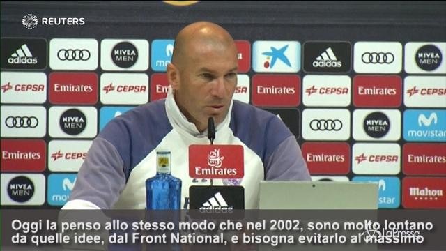 Zidane, “Evitare il pericolo Le Pen”