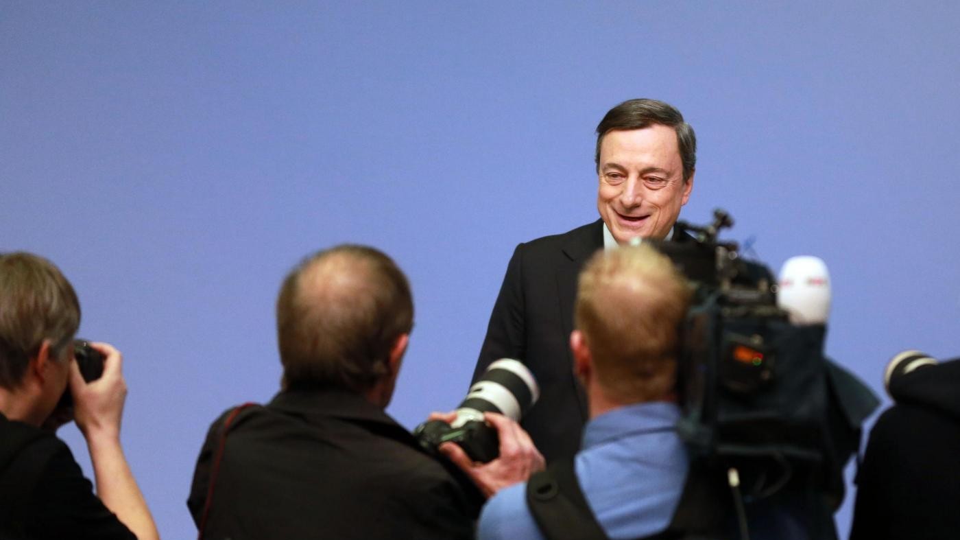 Bce, Draghi azzera costo denaro: tutti i tassi al ribasso