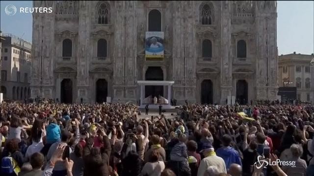 VIDEO Papa Francesco ringrazia Milano in dialetto meneghino