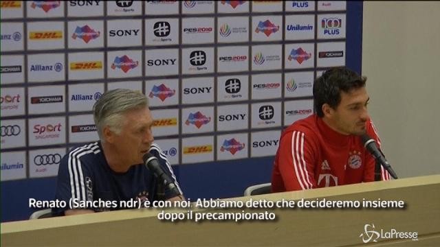 Ancelotti su Vidal: “Sabatini e Spalletti sbagliano a pensare a lui. Resta con noi”