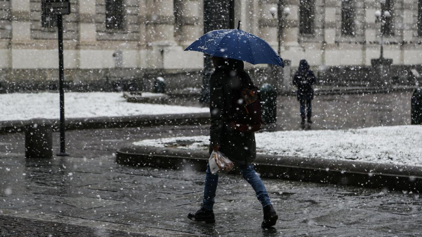 Nella notte torna la neve al Nord, oggi instabile al Sud