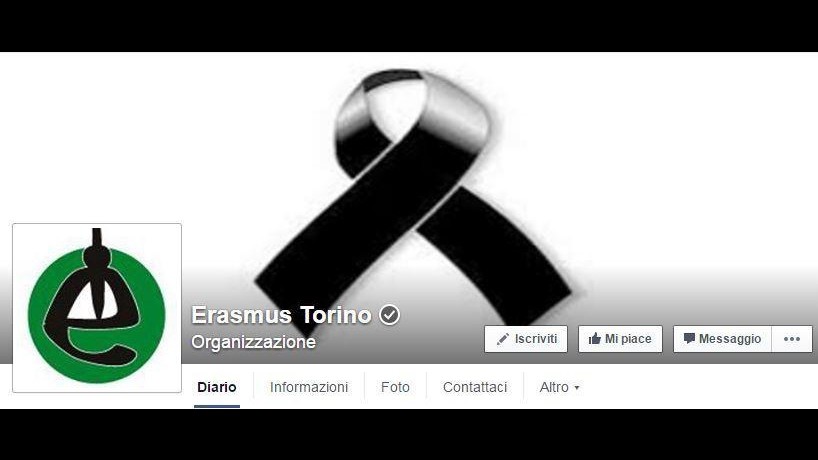 Spagna, nastro nero su pagina facebook Erasmus Torino