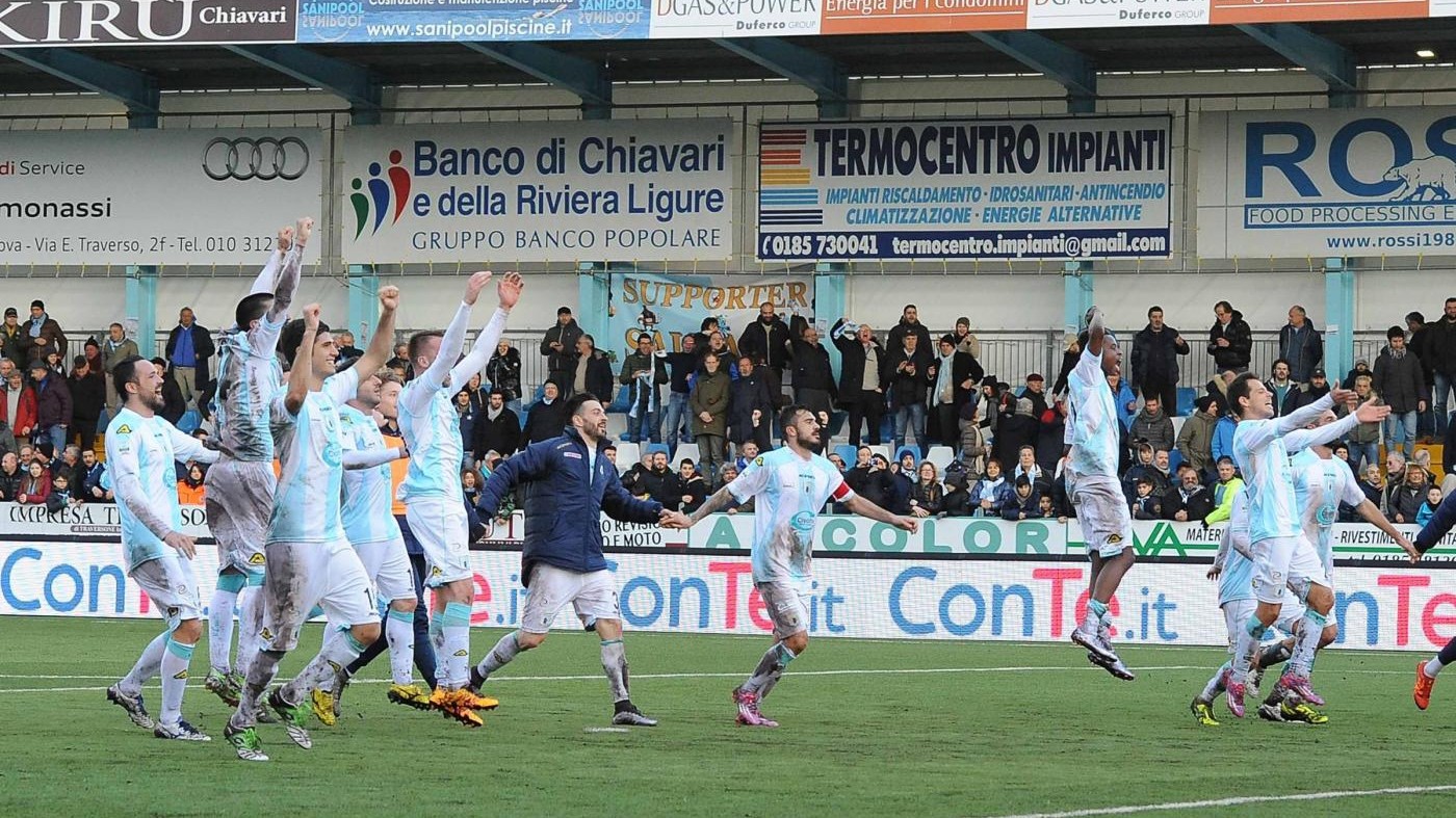 L’Entella vince contro il Bari 2-0