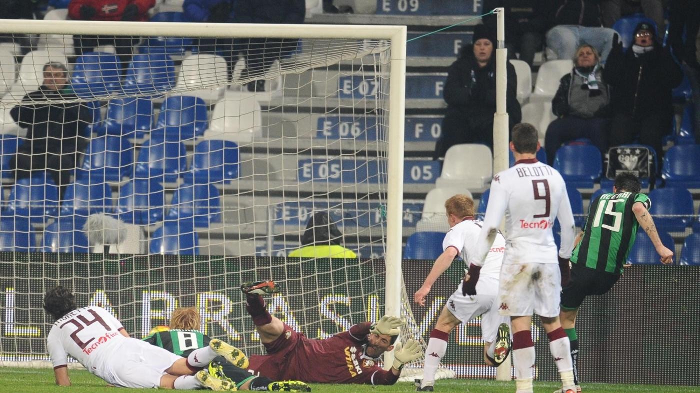 Acerbi replica a Belotti,1-1 tra Sassuolo e Toro