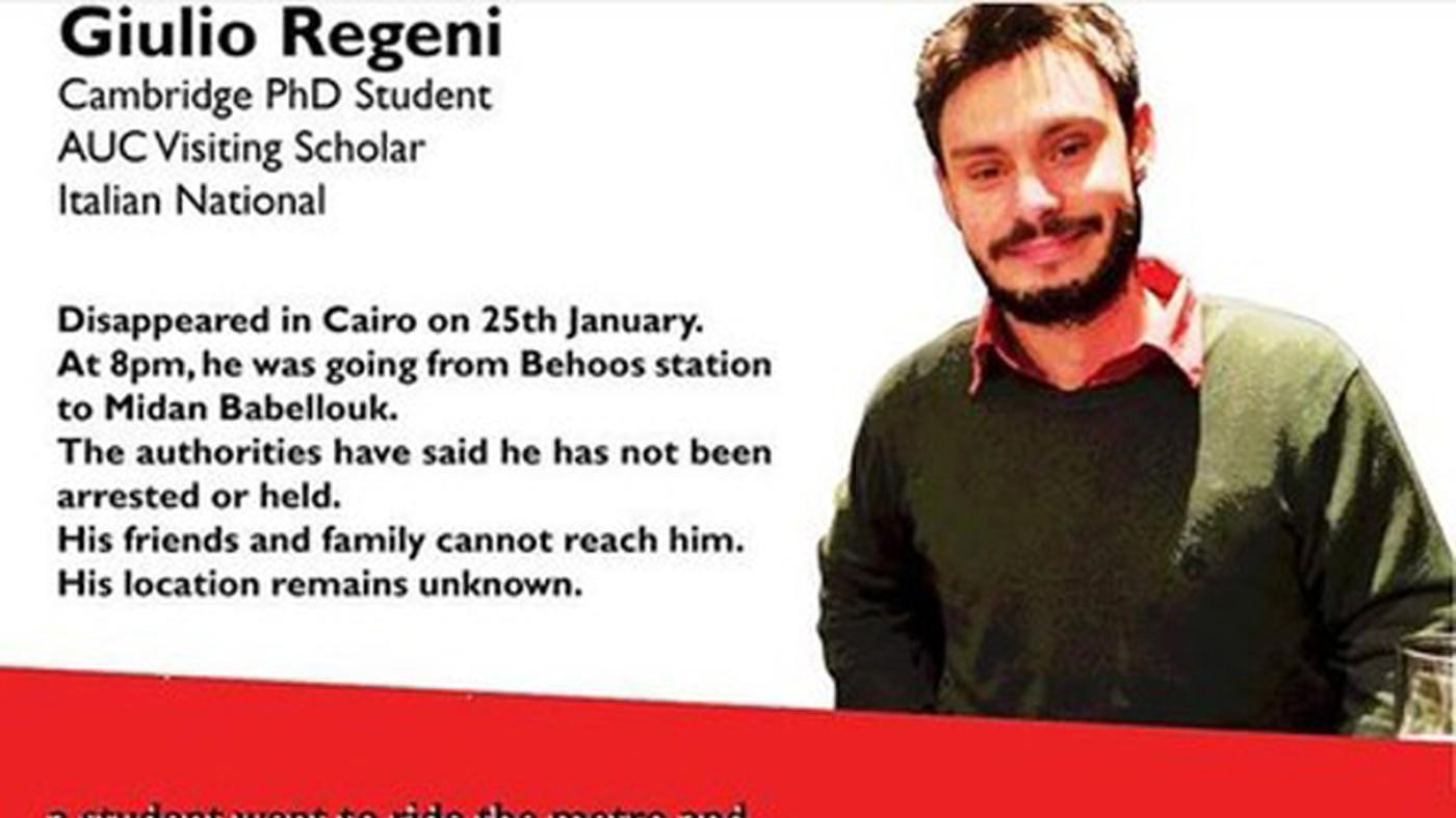 Regeni, Nena News: Con lui solo contatto mail per proposta pezzo