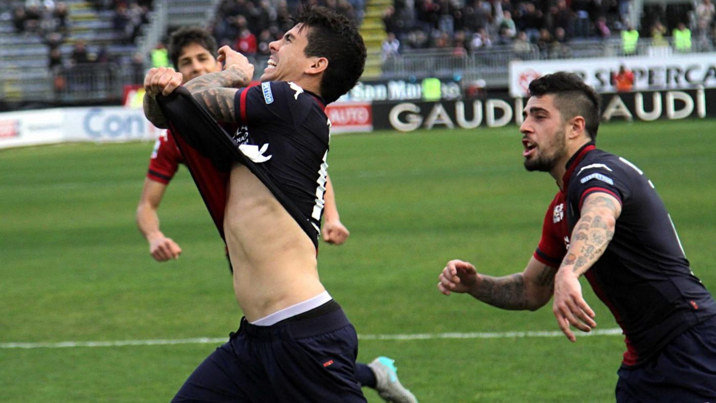 Il Cagliari non si ferma più 1-0 al Virtus Entella