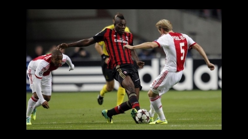Champions: Milan-Ajax, quote in discesa per i rossoneri
