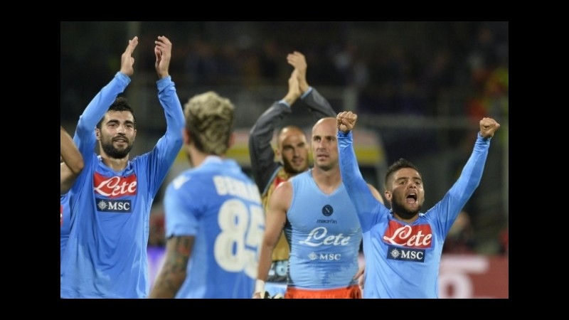 Serie A, il Napoli travolge la Fiorentina: scudetto a 4,50