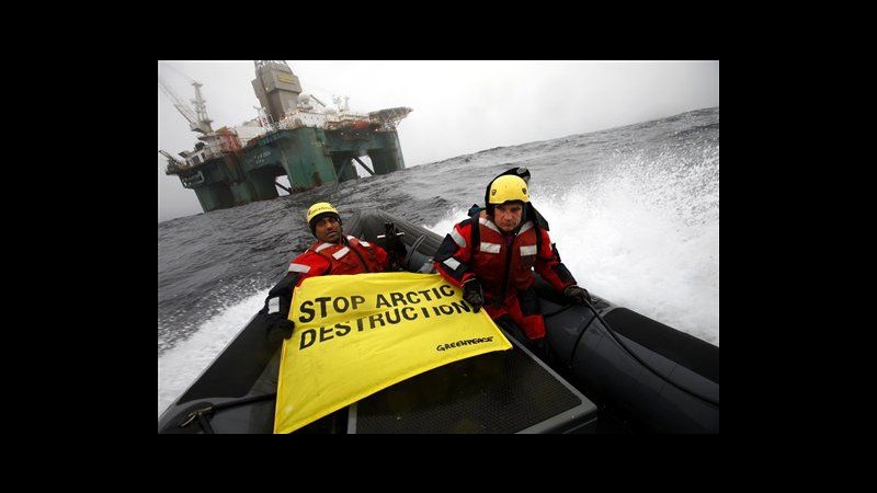 Groenlandia, blitz di Greenpeace