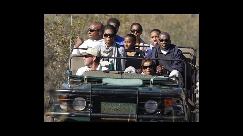 Sudafrica, giornata safari per Michelle Obama in riserva Madikwe