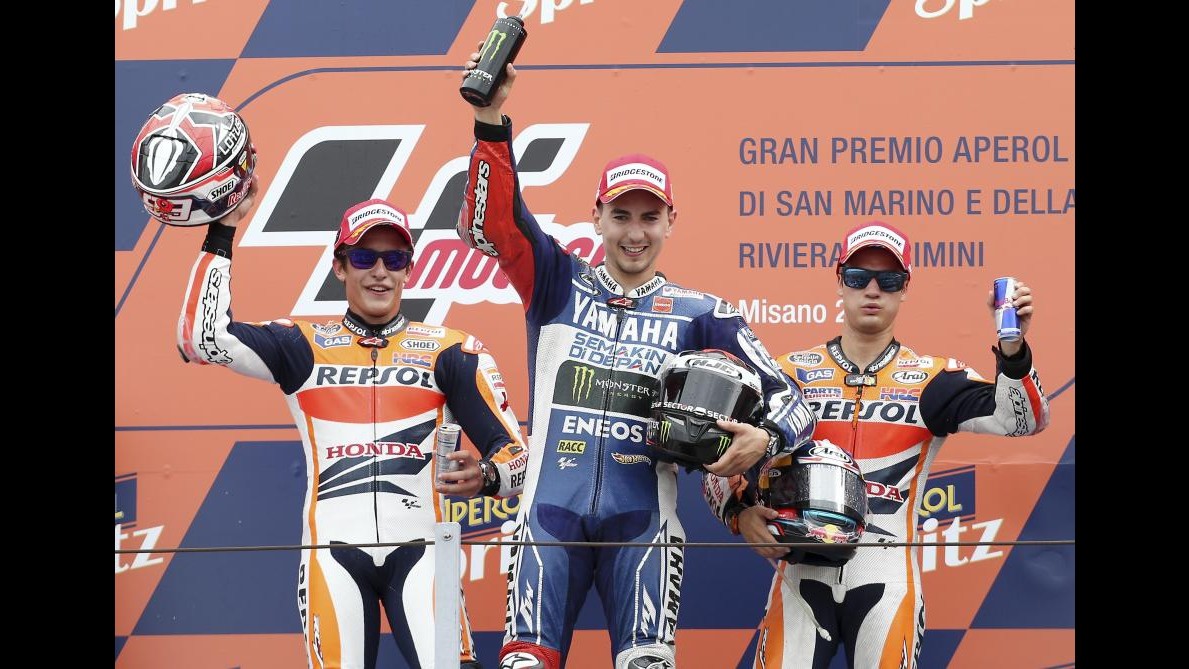 MotoGp, San Marino: trionfa Lorenzo davanti a Marquez, 4° Rossi