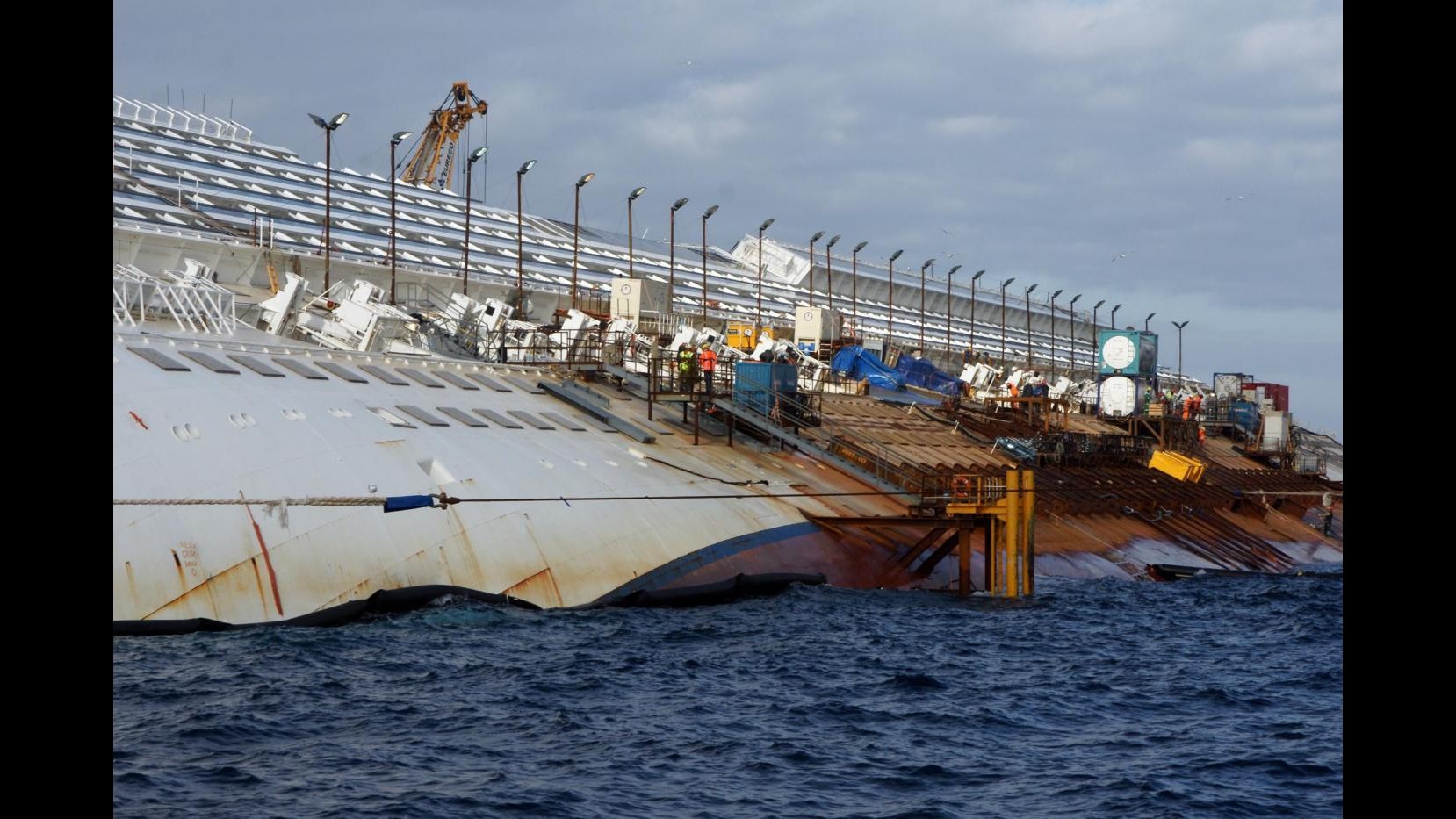 Costa Concordia, le 3 fasi del parbuckling e cosa succede dopo