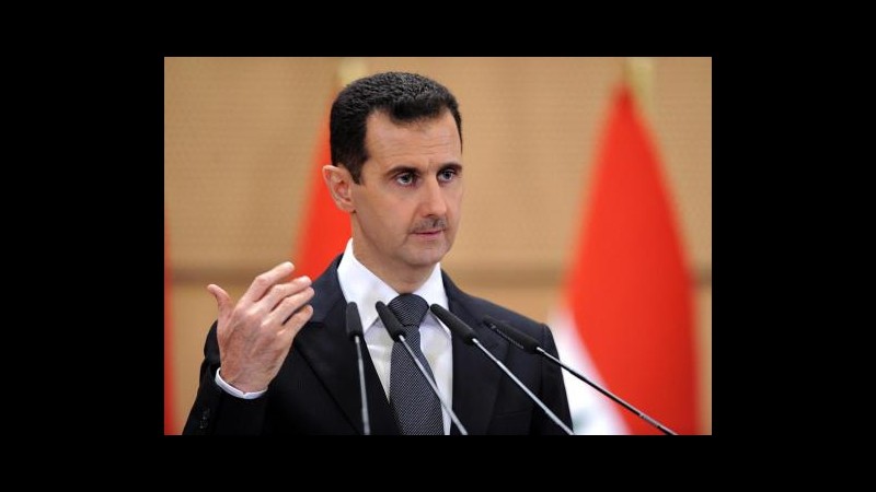Siria, Assad: Forniremo dati armi chimiche un mese dopo firma convenzione