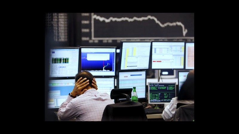 Chiusura in forte calo per la Borsa di Milano, Ftse Mib -2,73%