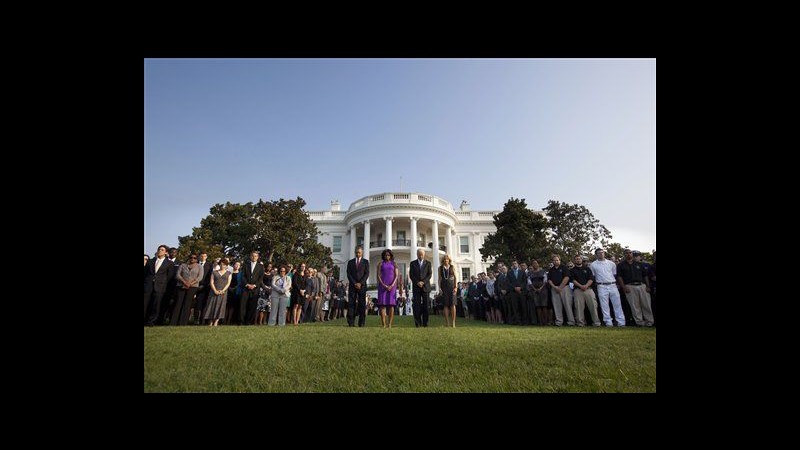 11 settembre, minuto di silenzio alla Casa Bianca per Obama