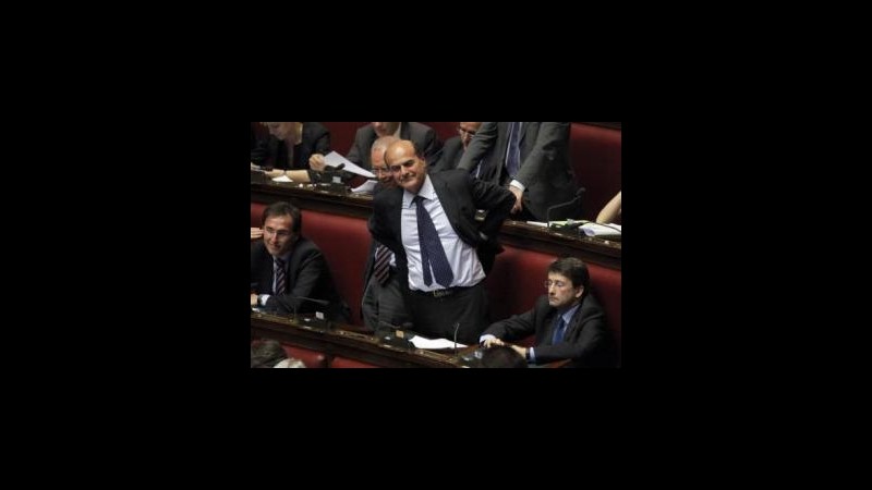 Bersani: al voto o guai molto seri per il Paese