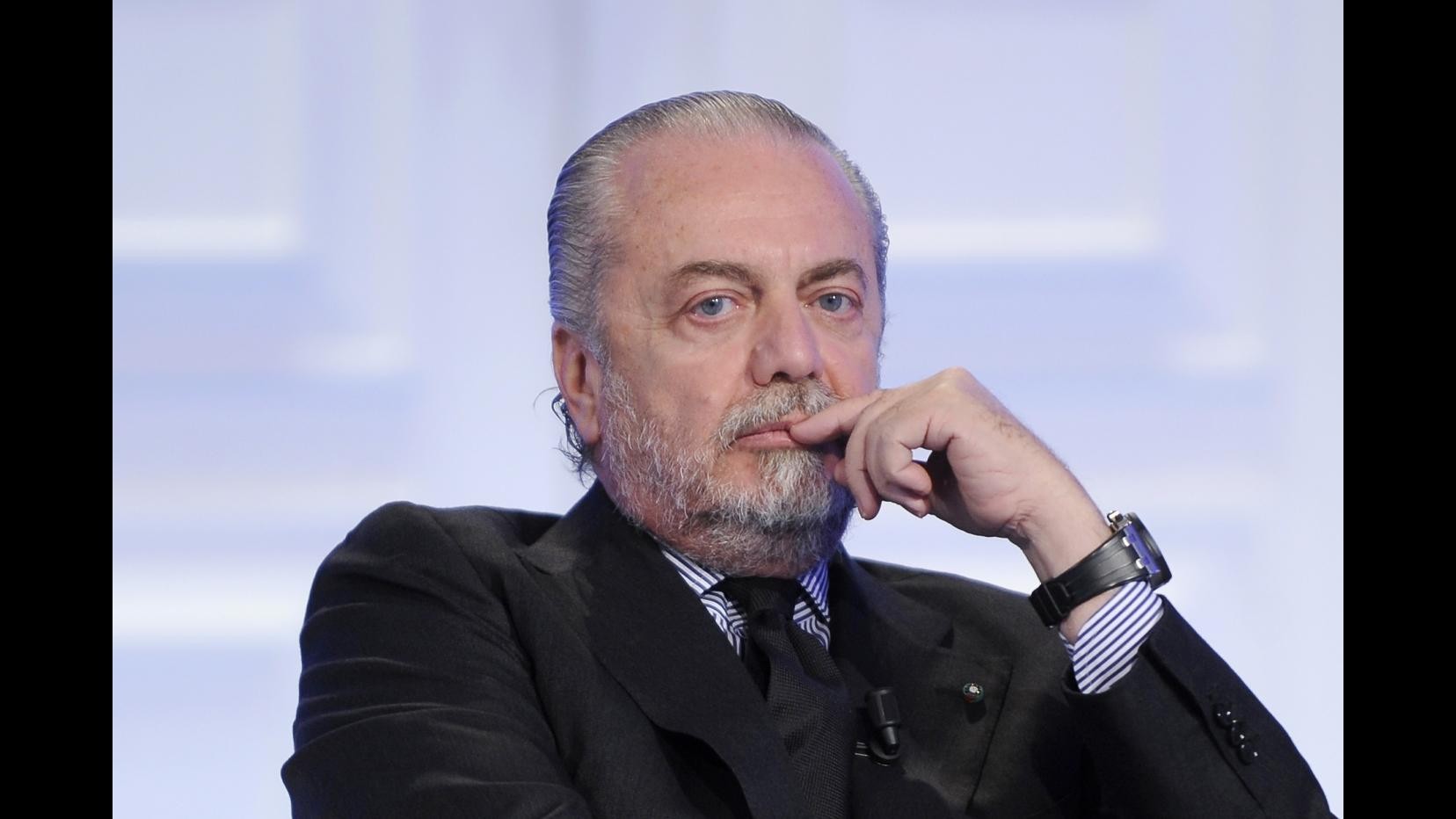 Calcio, De Laurentiis (Napoli): Lavori al S. Paolo o niente Champions