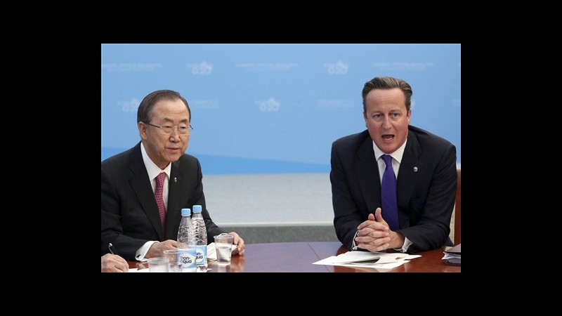 Siria, Cameron chiede fondi a leader G20, nuovi aiuti da Londra