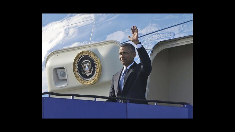 Obama arrivato in Svezia: vedrà premier e re, poi ripartirà per G20