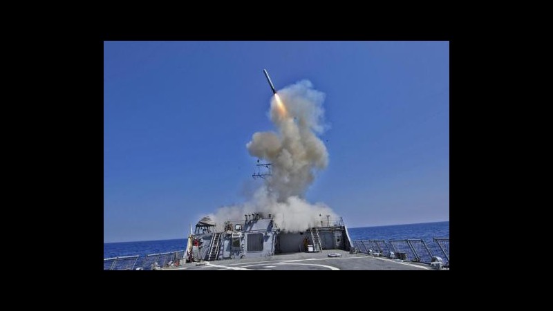 Siria, test missilistico Usa-Israele nel Mediterraneo